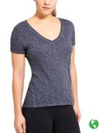 Athleta Womens Eco Wash Daily Tee 2.0 Size M Tall - Dress Blue