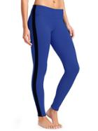 Athleta Womens Ski Line Polartec 2 Tight Size M Tall - Sapphire/black