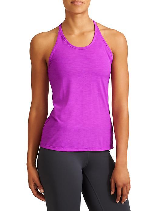 Athleta Womens Uppercut Tank Size L - Jazzy Purple Heather/iron Blue
