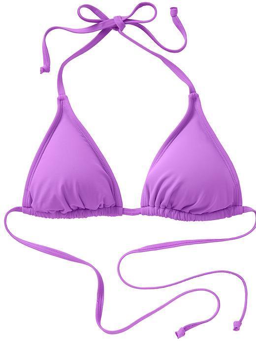Athleta Womens Triangle String Bikini Size M - Thistle Purple