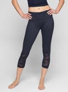 Athleta Womens Jacquard Mantra Capri Size L Tall - Navy
