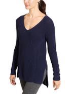 Athleta Womens Highline Sweater Tunic Size L - Dress Blue