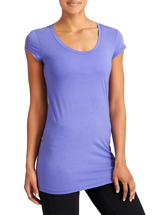 Athleta Womens Essence Cya Tee Size 1x Plus - Baja Blue