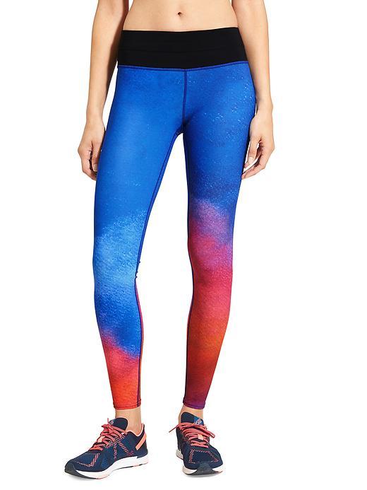 Athleta Womens Speed Sonar Tight Size L - Multi