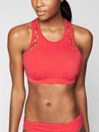 Athleta Womens High Neck Loop Bikini Top Stop Light Size 32b/c