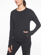 Athleta Womens Inversion Sweatshirt Black Size Xs