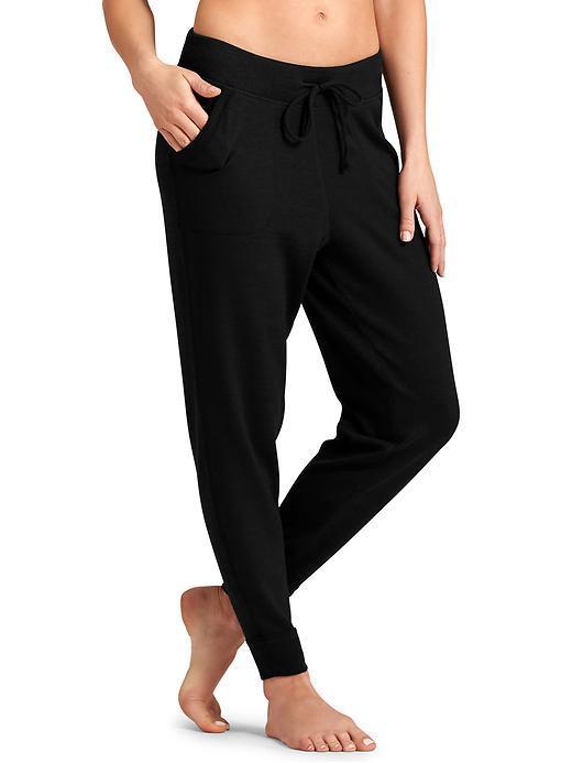 Athleta Techie Sweat Ankle Pant - Black Heather