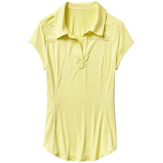 Athleta Swing Time Polo - Light Aloha Yellow