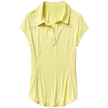 Athleta Swing Time Polo - Light Aloha Yellow