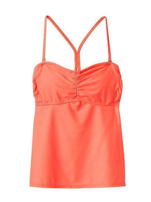 Athleta Womens Bandeau Tankini Size 32b/c Tall - Ember Orange