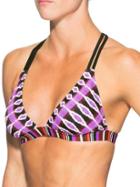 Athleta Womens Ariel Tiki Bikini Size L - Multicolor