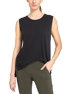 Athleta Womens Restore High Low Tank Size L - Black