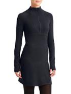 Athleta Womens Olympia Sweater Dress Size L Tall - Black