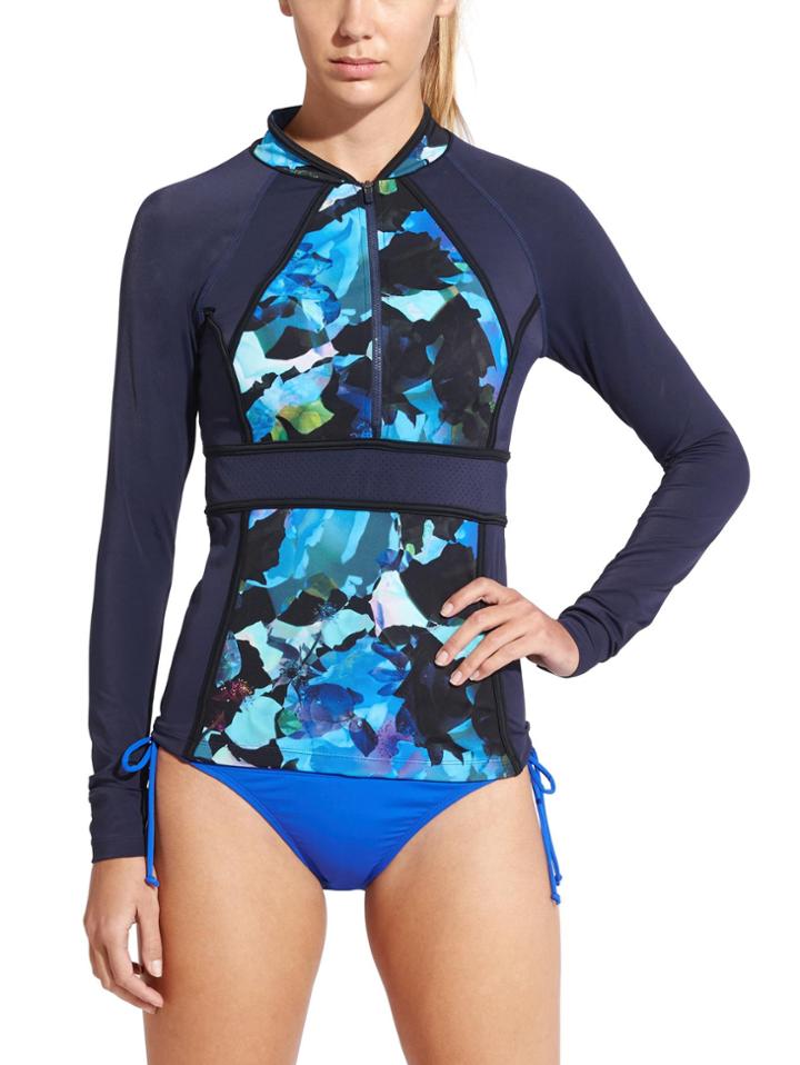 Blue Mystique Zip Rashguard
