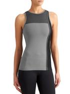 Athleta Womens Block Avenue Seamless Tank Size L - Grey Color Block