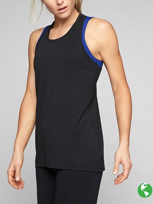 Athleta Womens Power Up Tank Size M Tall - Black