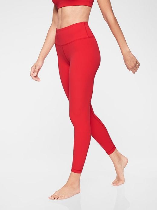 Athleta Womens Elation 7/8 Tight Radiant Red Size S