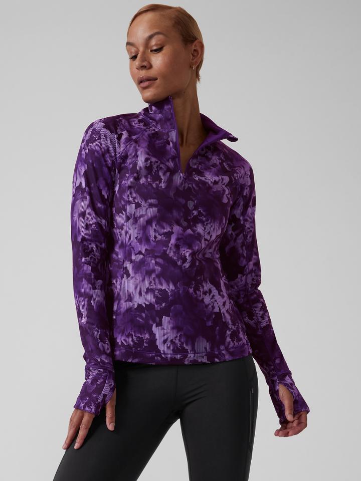 Rainier Half Zip Print