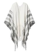 Athleta Womens Ruana Wrap Size One Size - Natural Stripe