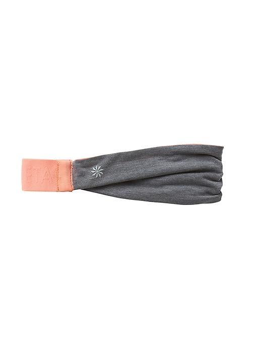 Athleta Womens Under Wraps Headband Grey/lotus Lady Neon Size One Size