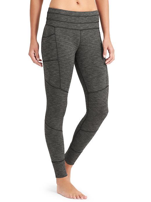 Athleta Womens Excursion Tight Size L Tall - Black Heather