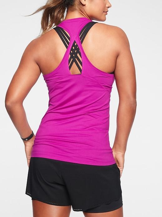 Athleta Womens Limitless Keyhole Tank Rose Verbena Size Xl