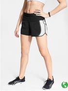 Athleta Womens High Rise Acceleration Short 3.5&quot; Size L - Black/ White