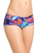 Athleta Womens Lucia Mesh Dolphin Short Size M - Multi Print