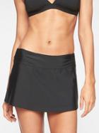 Athleta Womens Shirred Band Swim Skirt 2 Black Size Xs