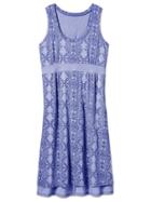 Athleta Womens Vyasa Dress Size S Tall - Baja Blue Flower Dance