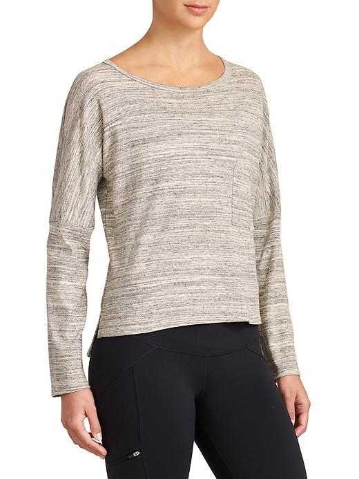 Athleta Womens Valley Top Size L - Grey Heather
