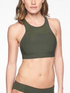 Athleta Womens Bonaire Bikini Top Green Rapids/ Black Size Xs