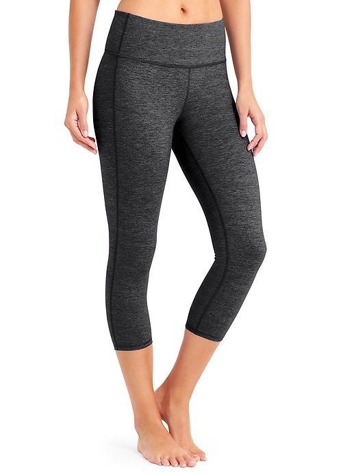 Athleta Womens High Rise Quest Chaturanga Capri Size M Tall - Black