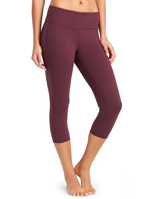 Athleta Womens High Rise Chaturanga Capri Size L - Chianti