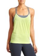 Athleta Womens Essence Energize Tank Size L - Cactus/grey Heather