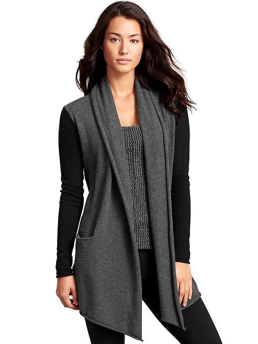 Athleta Womens Cashmere Casmalia Sweater Size L - Charcoal Heather