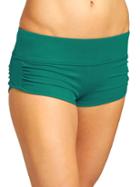 Athleta Womens Shirred Short Size L - Electric Jade
