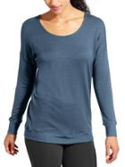 Athleta Womens Crossback Cya Sweatshirt Size L - Iron Blue Heather