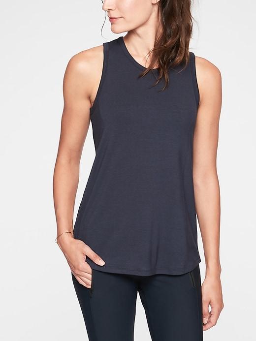 Athleta Womens Cloudlight Relaxed Tank Navy Size S