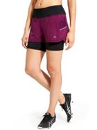 Athleta Womens Ready Set 2 In 1 Short 6&quot; Size M - California Plum