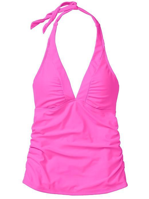 Athleta Shirrendipity Halter Tankini - Hot Pink