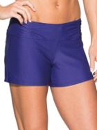 Athleta Womens Shirred Band Short Size S - Amalfi Blue