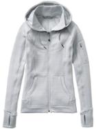 Athleta Striped Strength Hoodie - Silver Shimmer