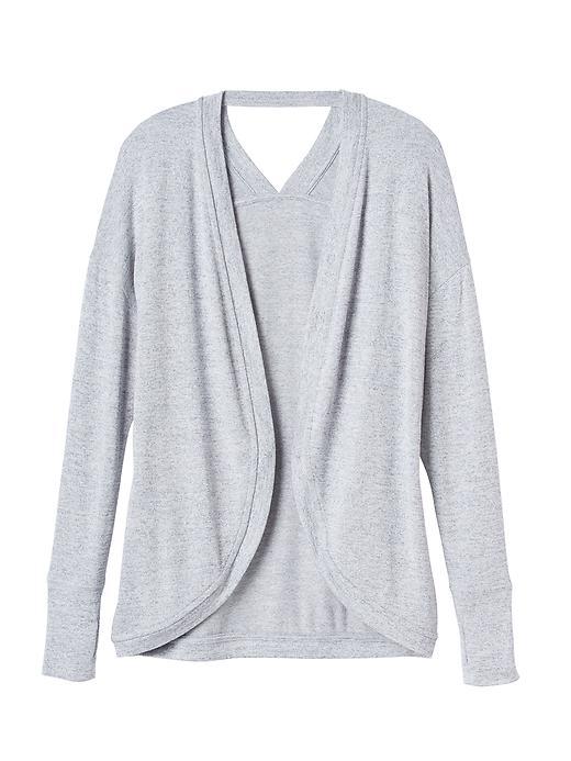 Athleta Womens Pose Wrap Size L - Light Grey