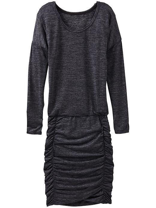 Athleta Tulip Long Sleeve Dress - Black Heather