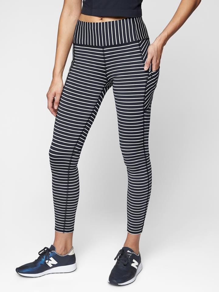 Stripe Contender 7/8 Leggings In Powerlift