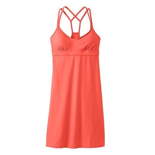 Athleta Coastline Swim Dress - Light Coral Sunset