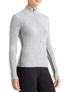 Athleta Womens Dwell Cashmere Half Zip Size L - Grey