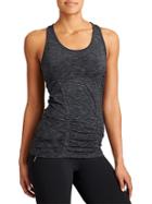 Athleta Womens Fastest Track Tank Space Dye Size L - Black Space Dye