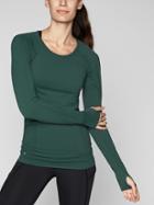 Athleta Womens Speedlight Top Dark Jade Size Xs